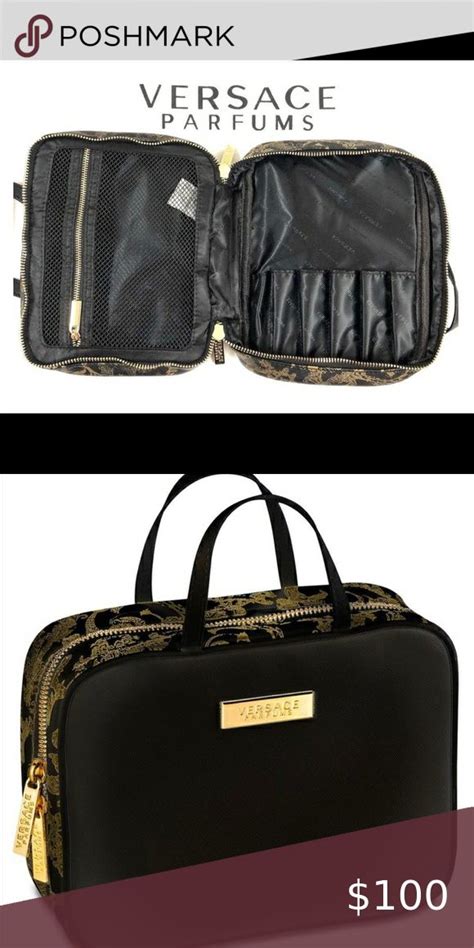 versace makeup bag pink|versace signature handbags.